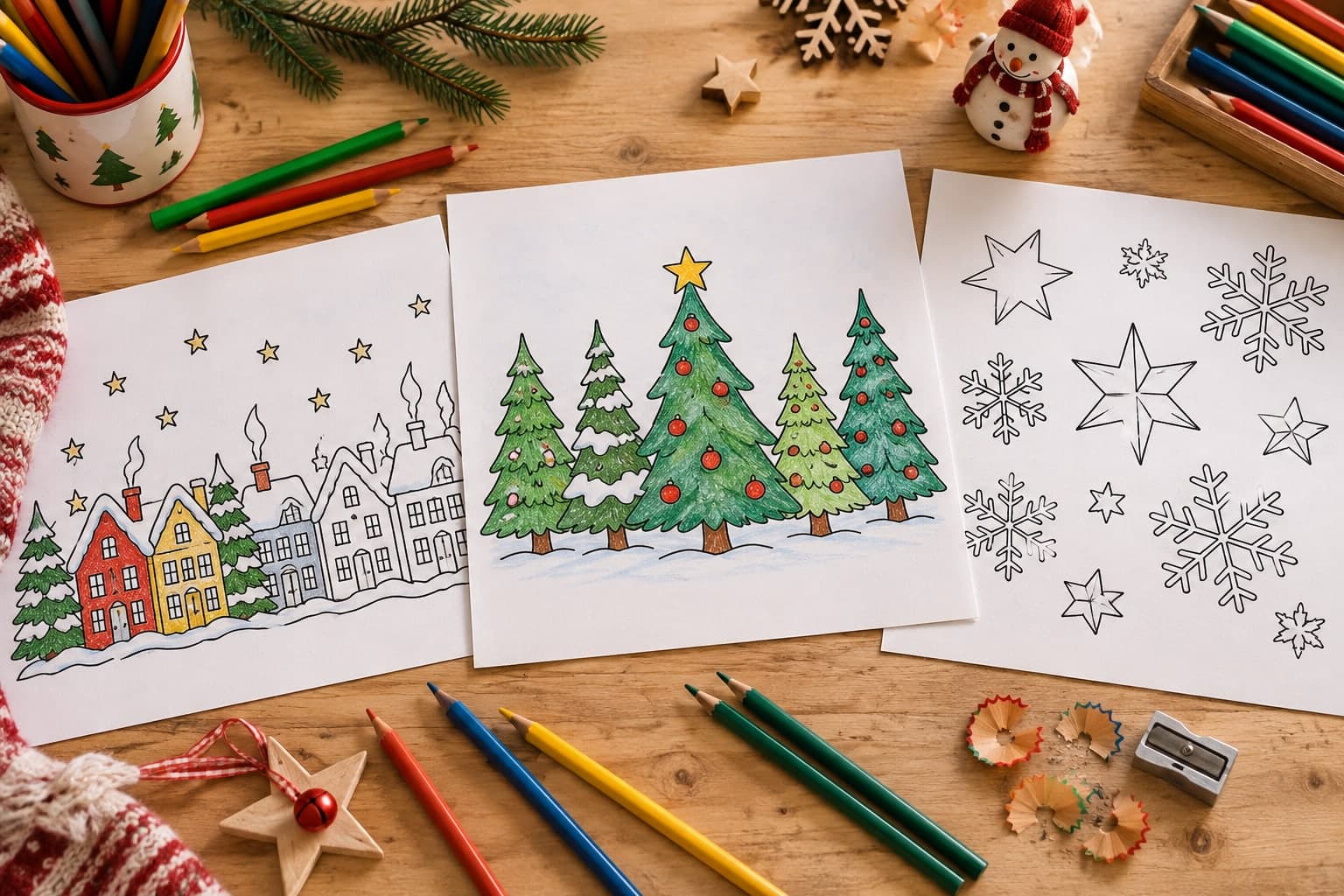 Titelbild: Weihnachts-Fensterbilder: Vorlagen für Kreidemarker