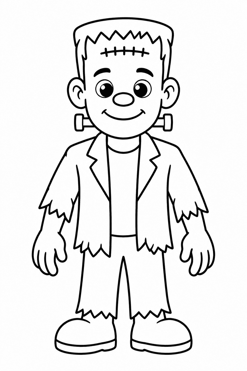Frankenstein Ausmalbild 1