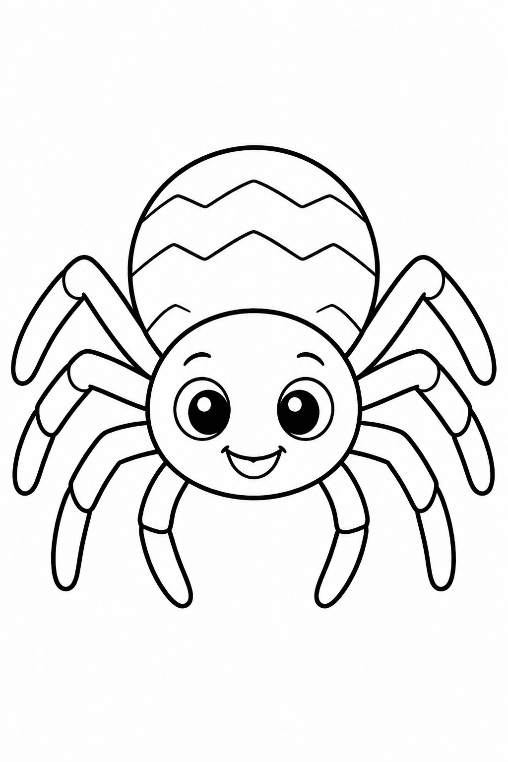 Spinne Ausmalbild 1