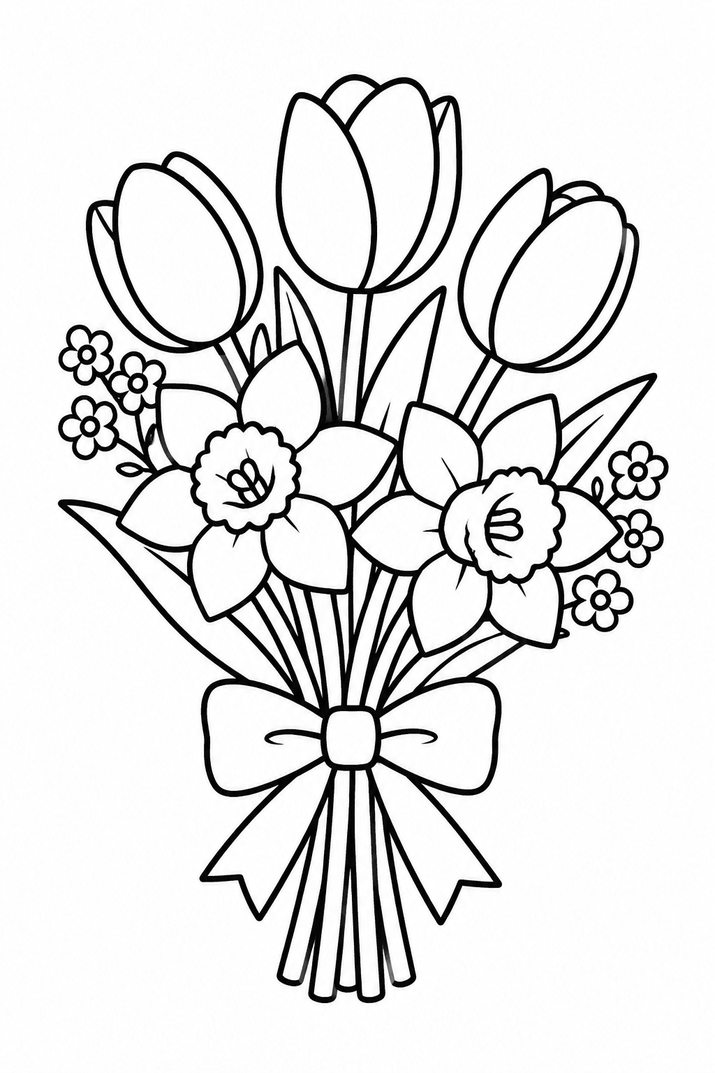 Blumen Ausmalbild 1