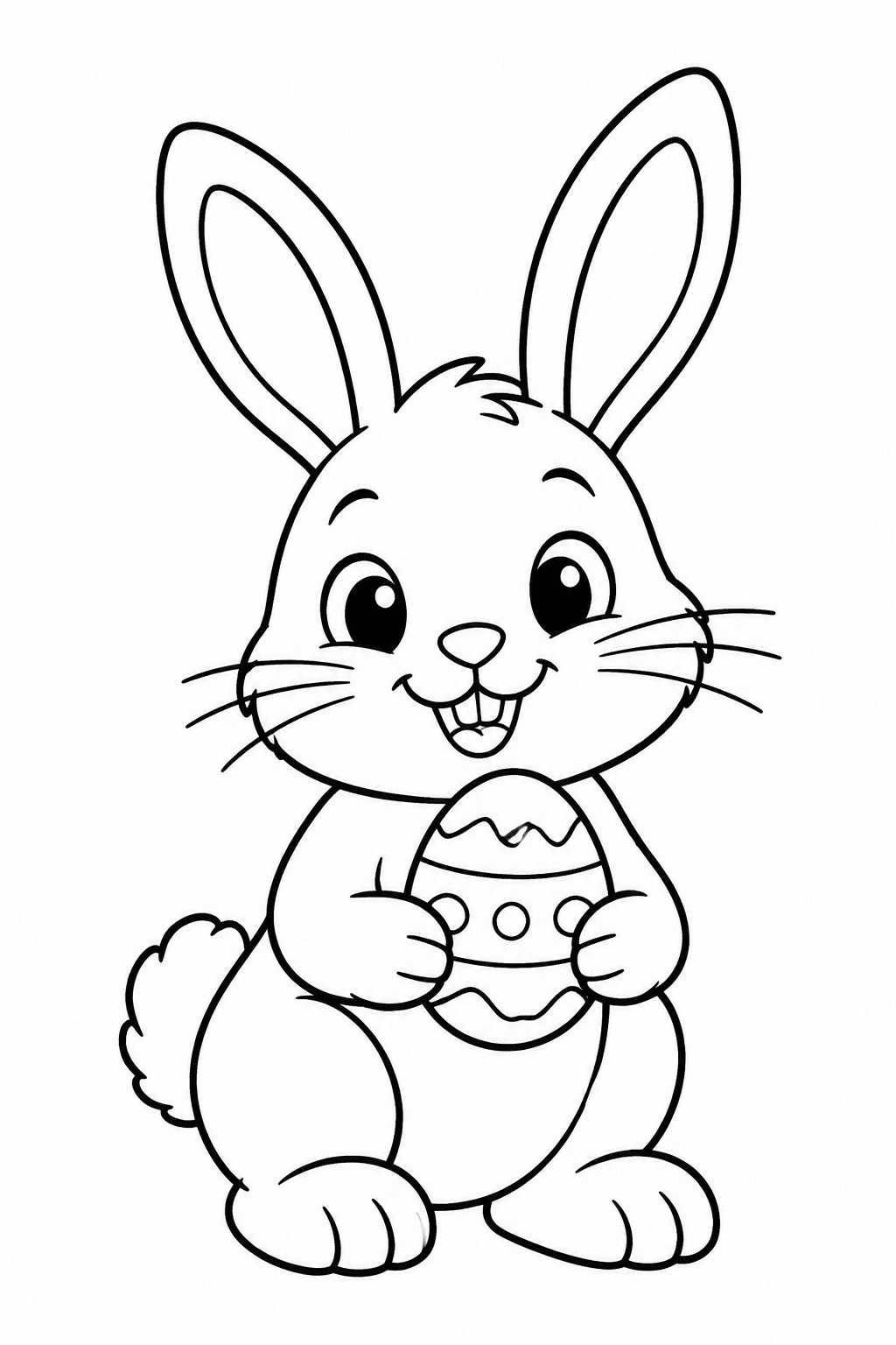 Hase Ausmalbild 1