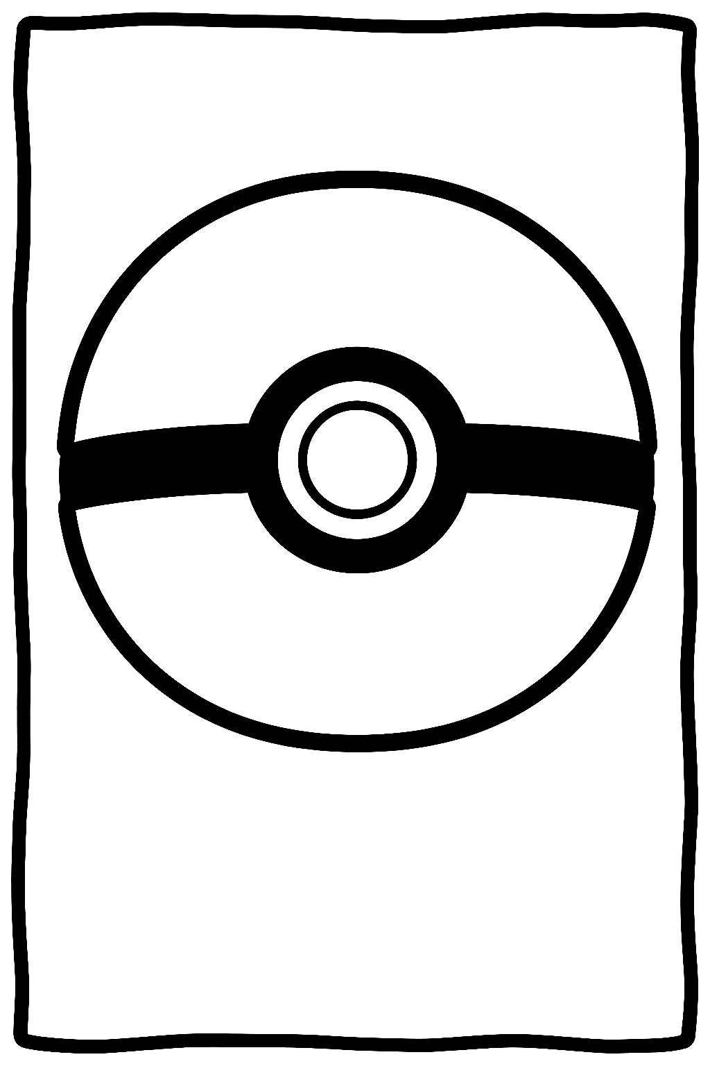 Pokéball Ausmalbild 1