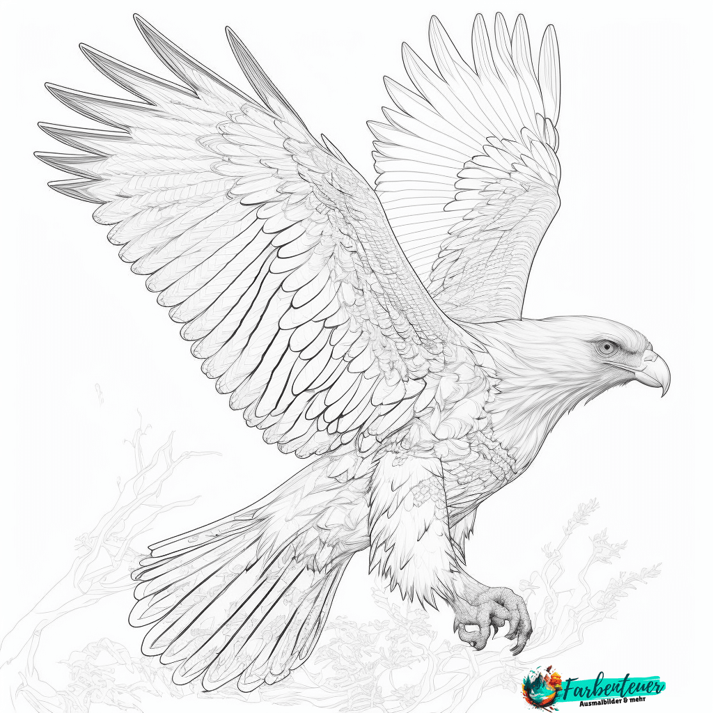 Ausmalbild Adler