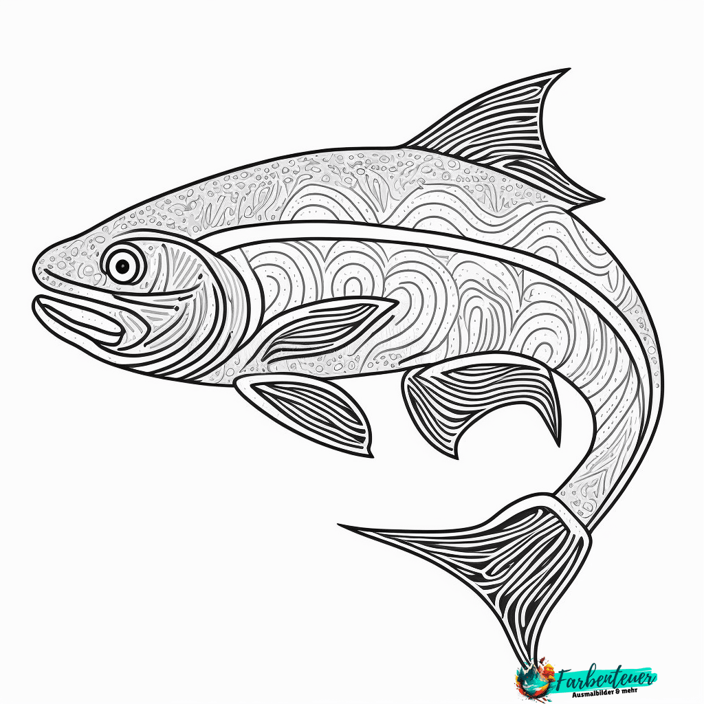 Ausmalbild Fisch
