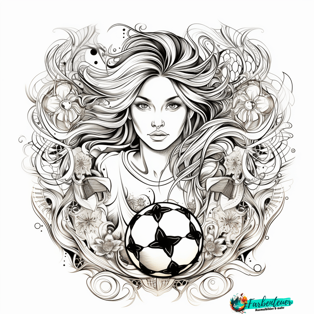 ausmalbild mandala fussball
