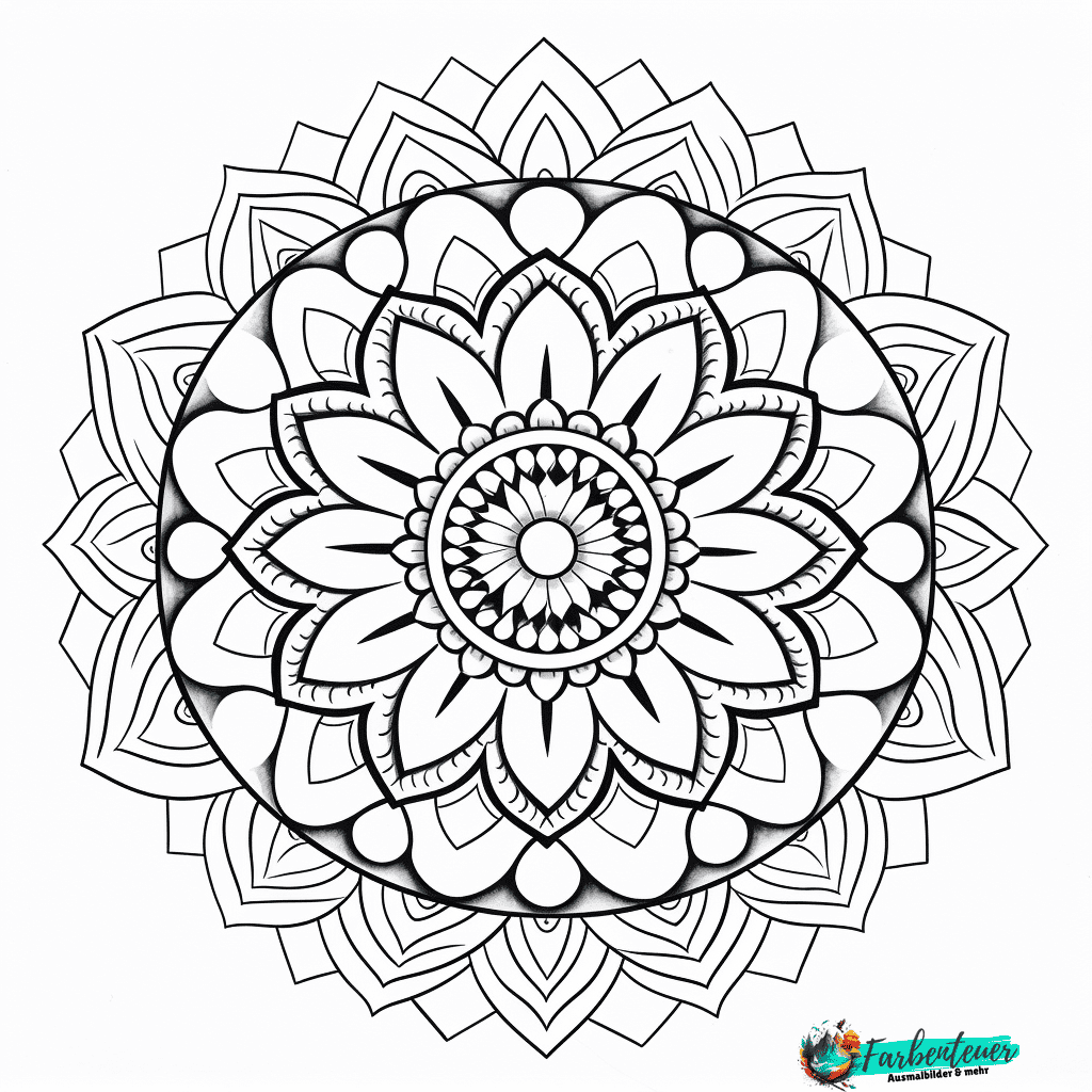 bohemian mandala ausmalbild