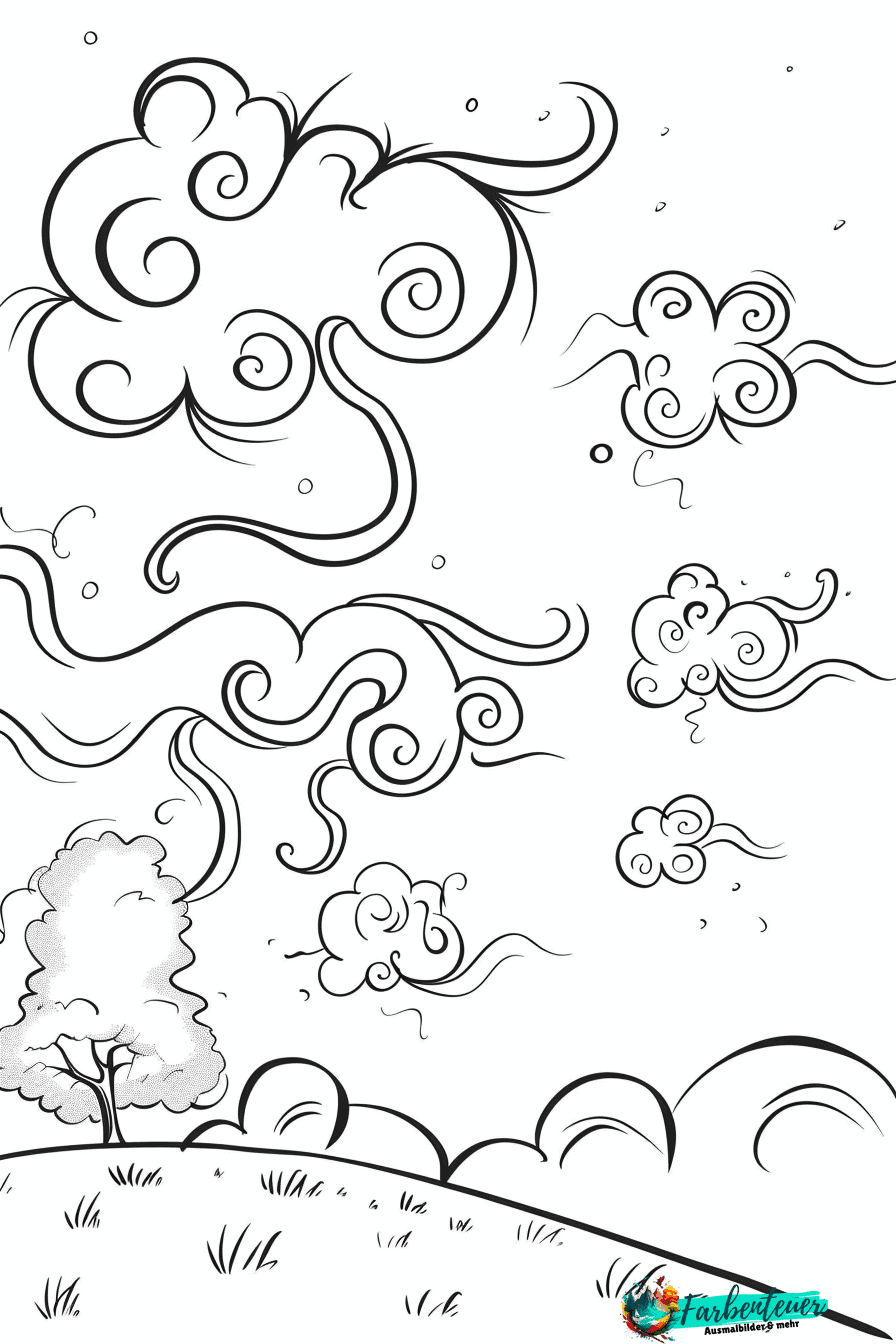 Wind Ausmalbild 1