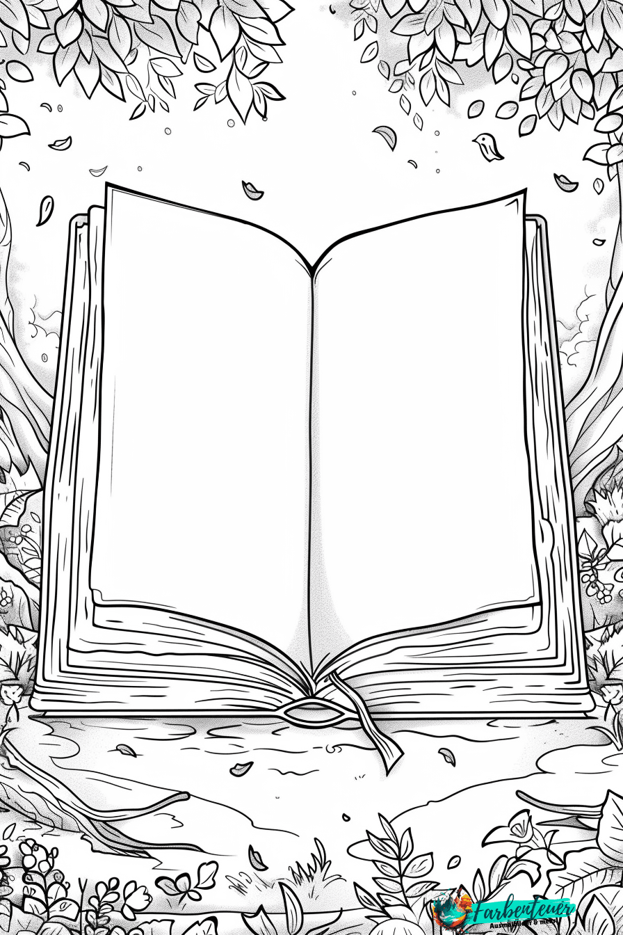 Buch Ausmalbild 1
