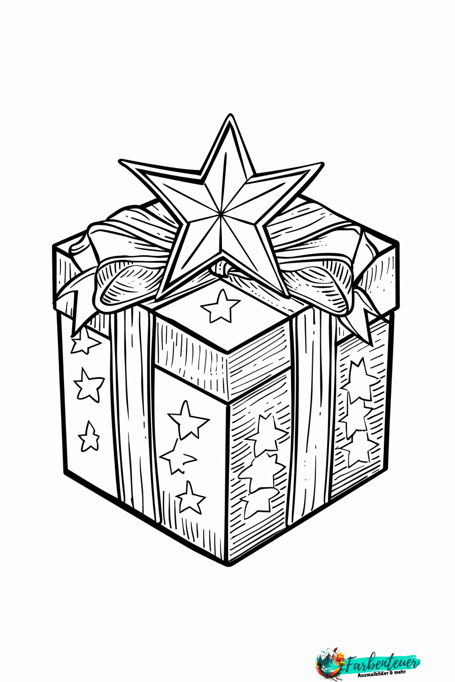 geschenke Ausmalbild 1