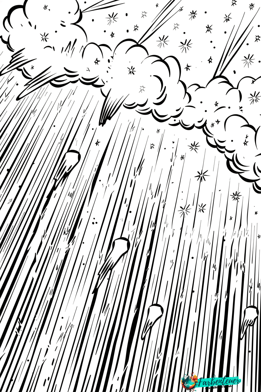 Meteore Ausmalbild 1