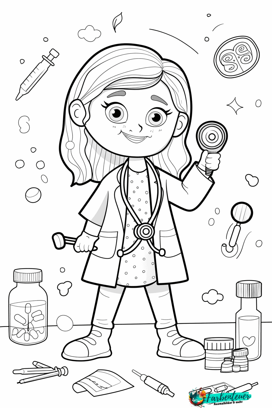 Arzt Ausmalbild 1