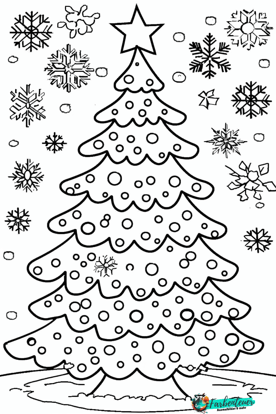 Tannenbaum Ausmalbild 1