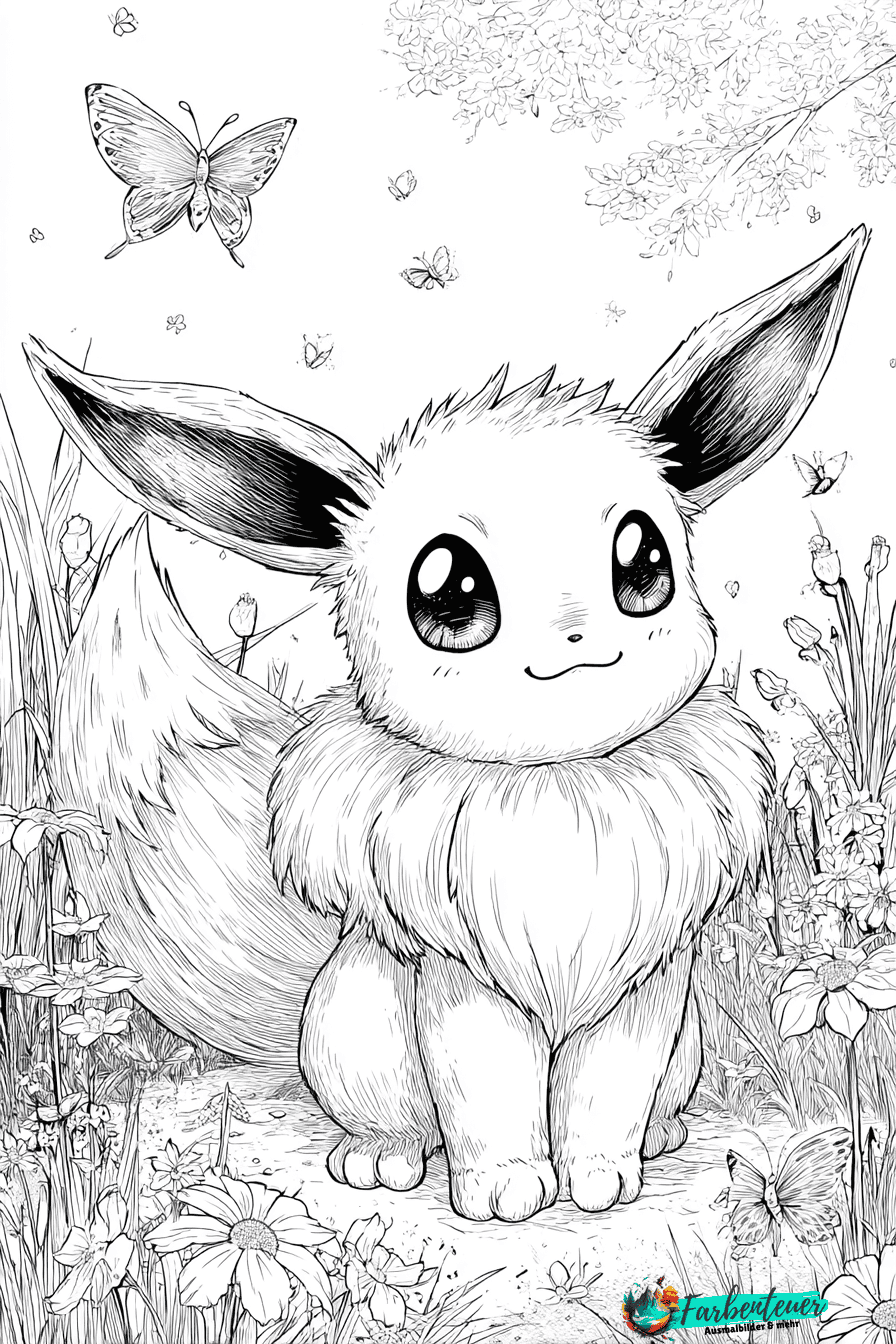 Evoli Ausmalbild 1
