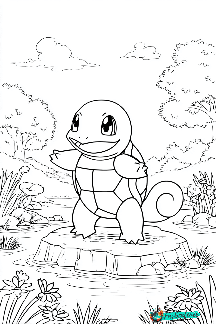 Schiggy Ausmalbild 1