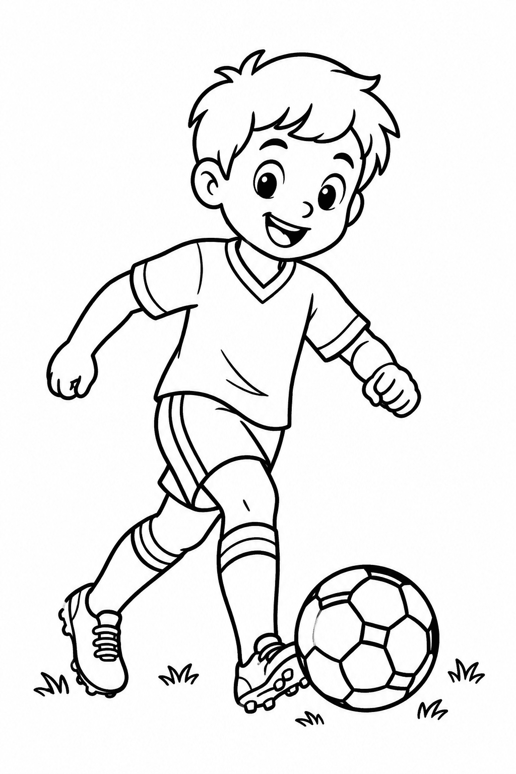Fußball Ausmalbild 1