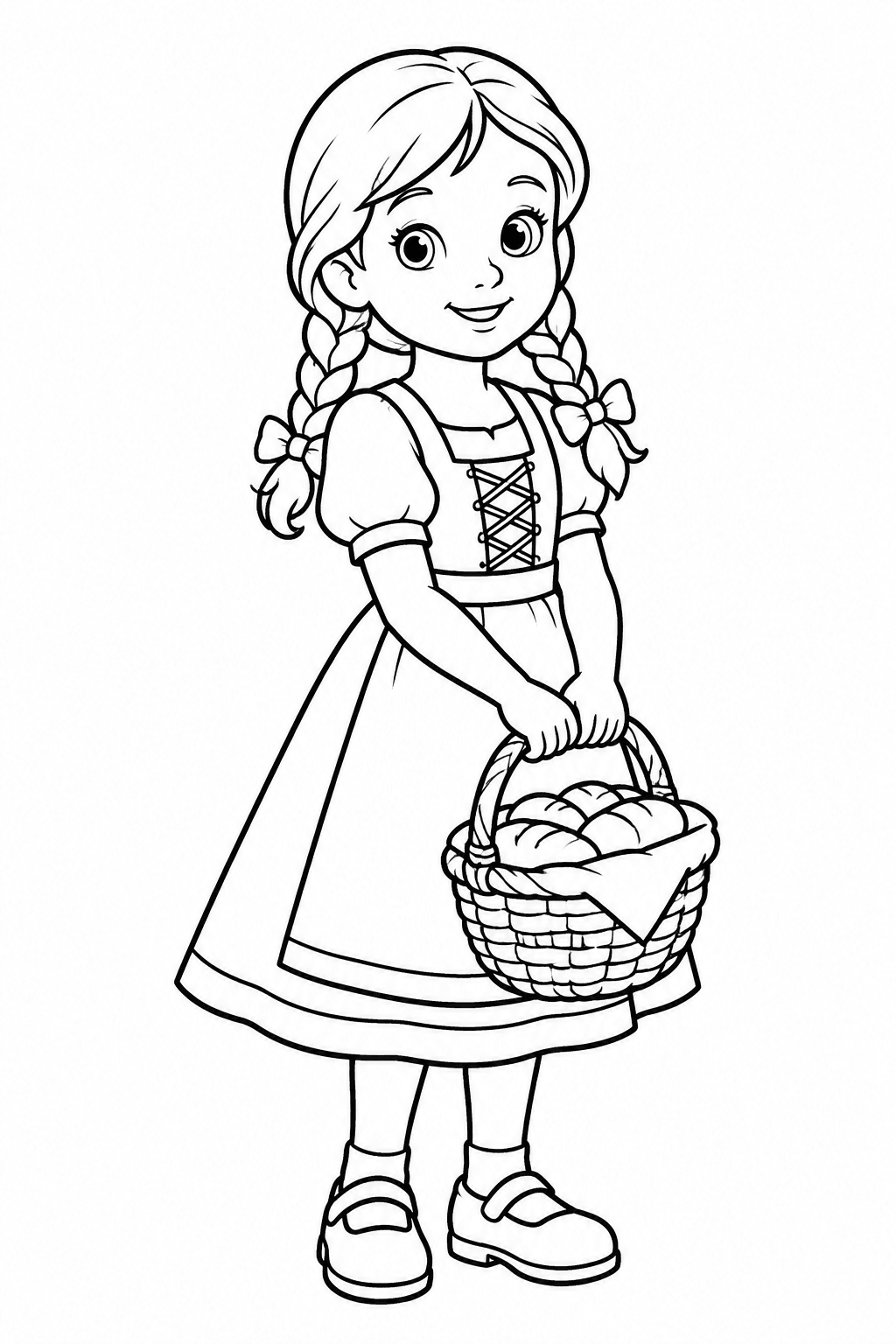 Gretel Ausmalbild 1