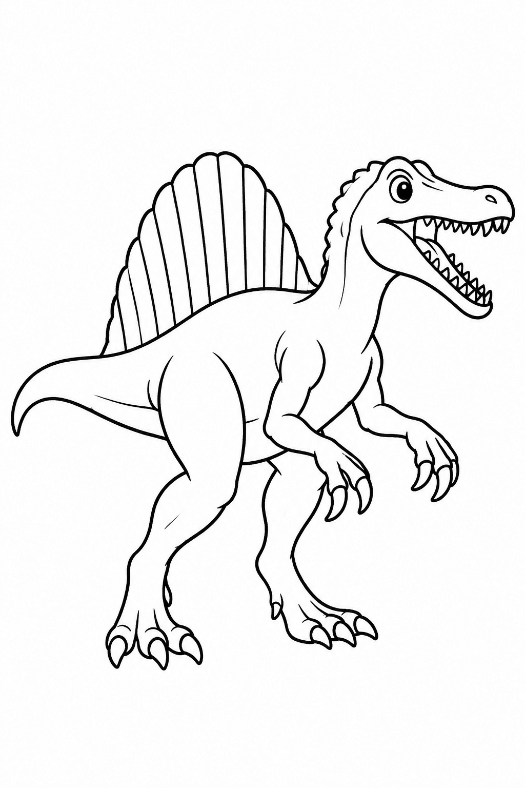 spinosaurus Ausmalbild 1