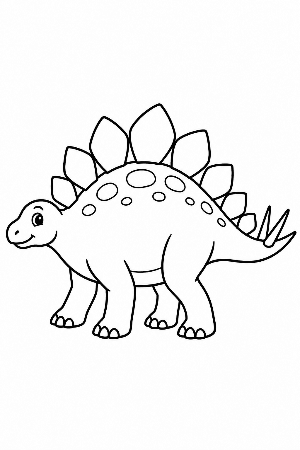 stegosaurus Ausmalbild 1
