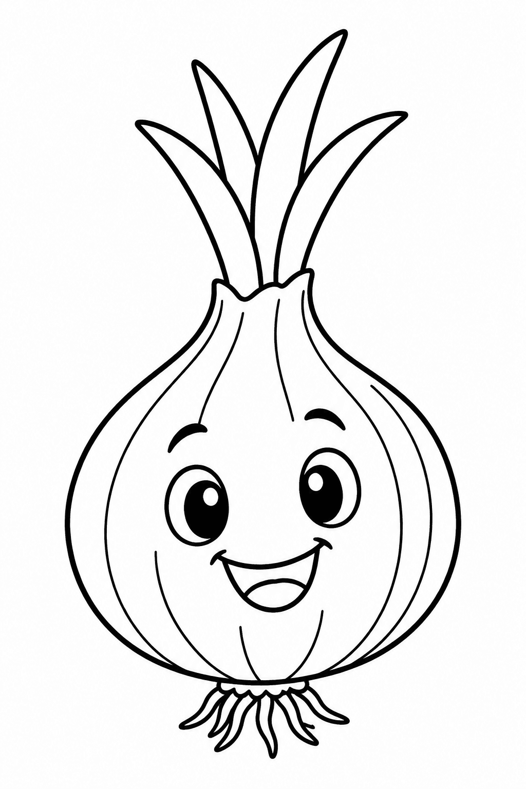 zwiebel Ausmalbild 1
