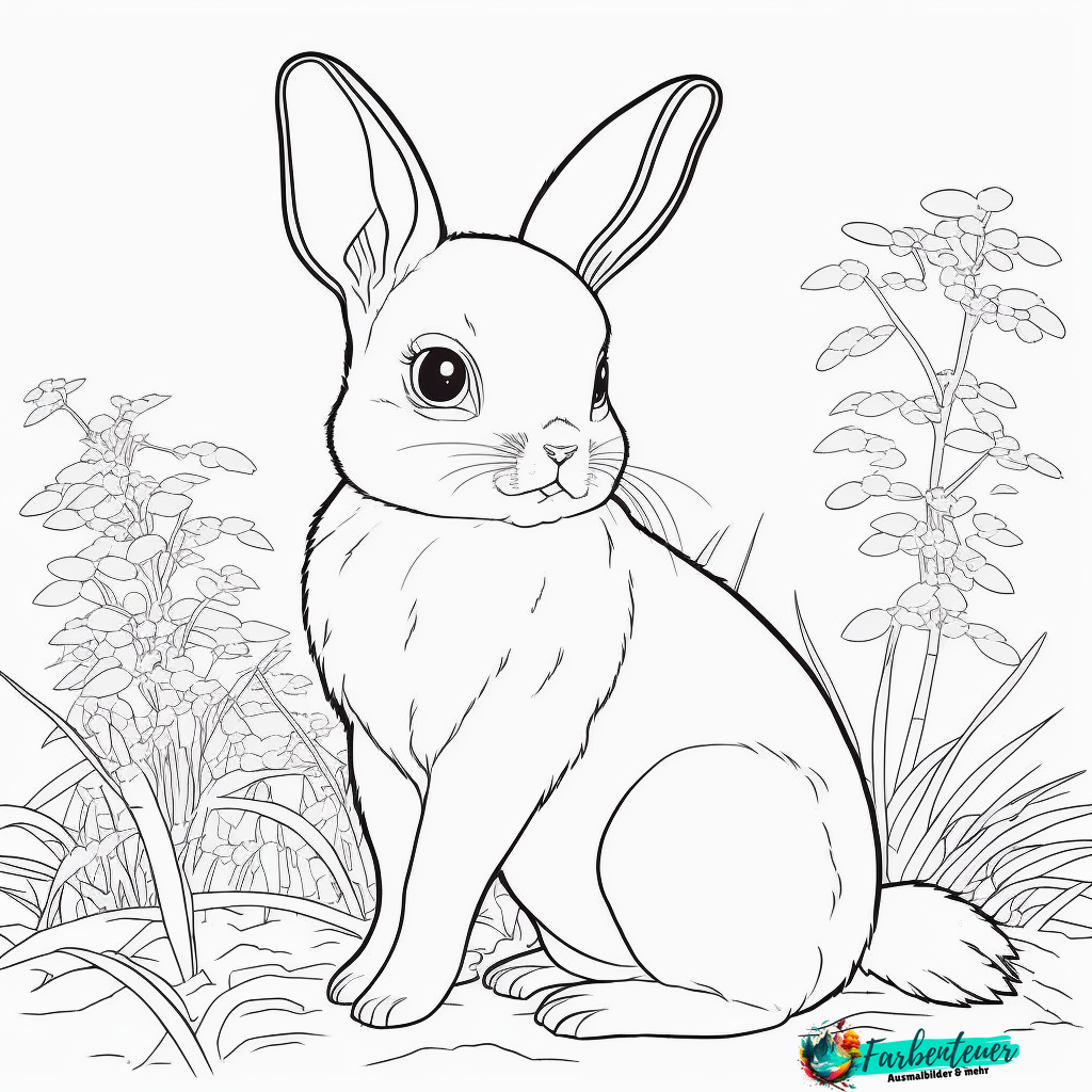 Ausmalbild Kaninchen - Kostenlose Vorlagen zum Ausdrucken und Ausmalen ...