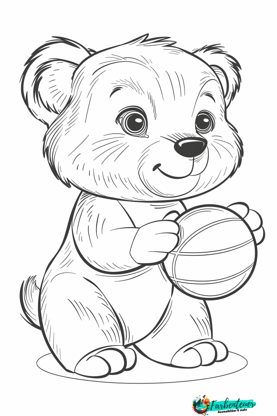 Teddybär Ausmalbild 9