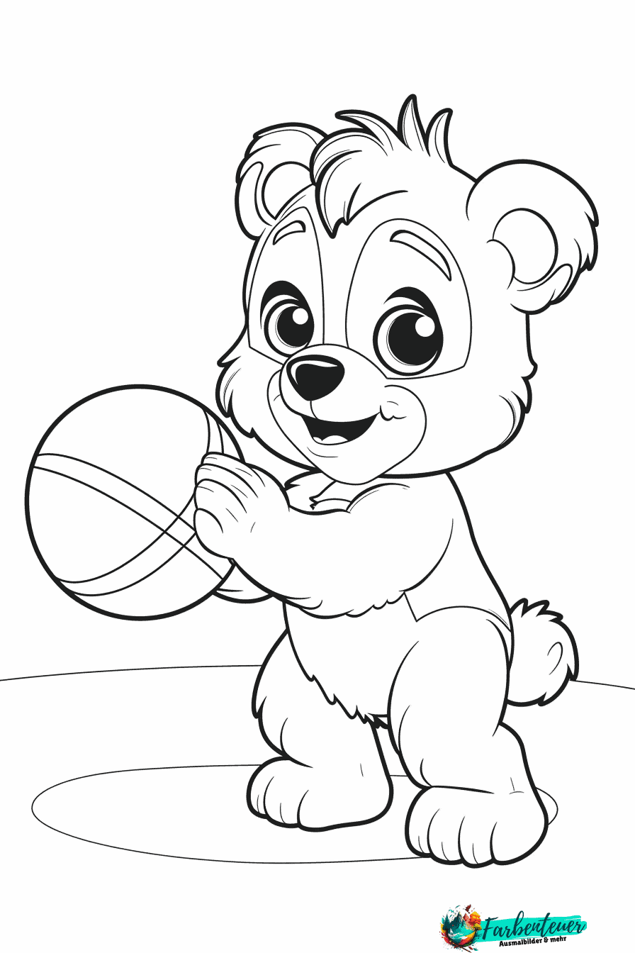 Teddybär Ausmalbild 10