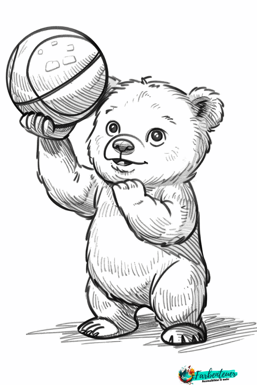 Teddybär Ausmalbild 11