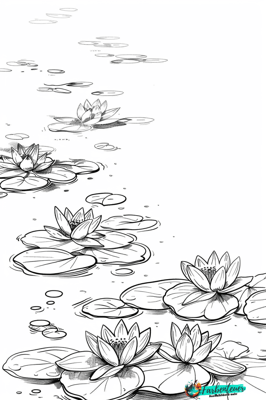 Wasserpflanzen Ausmalbild 5