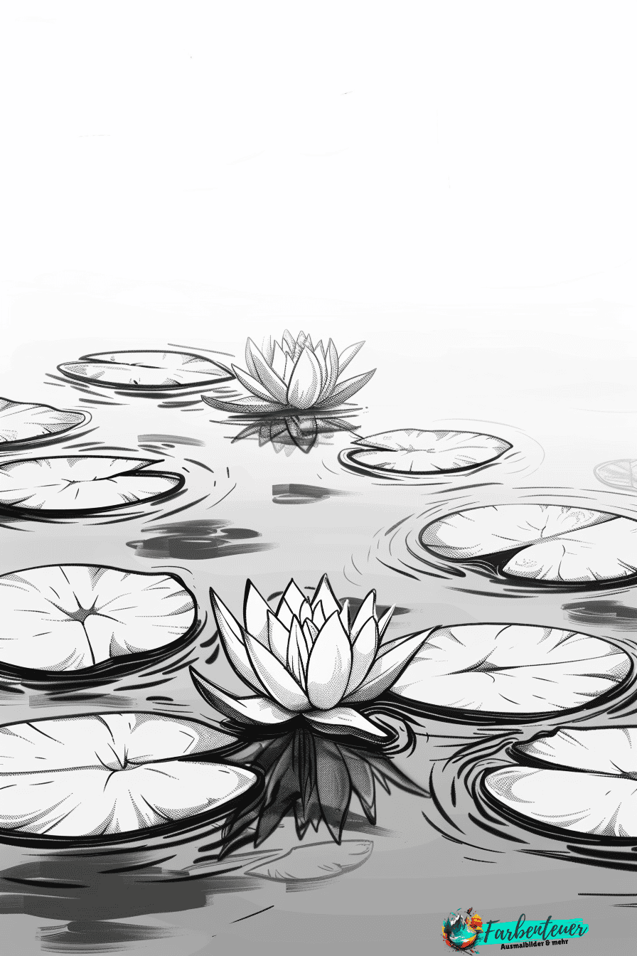 Wasserpflanzen Ausmalbild 7