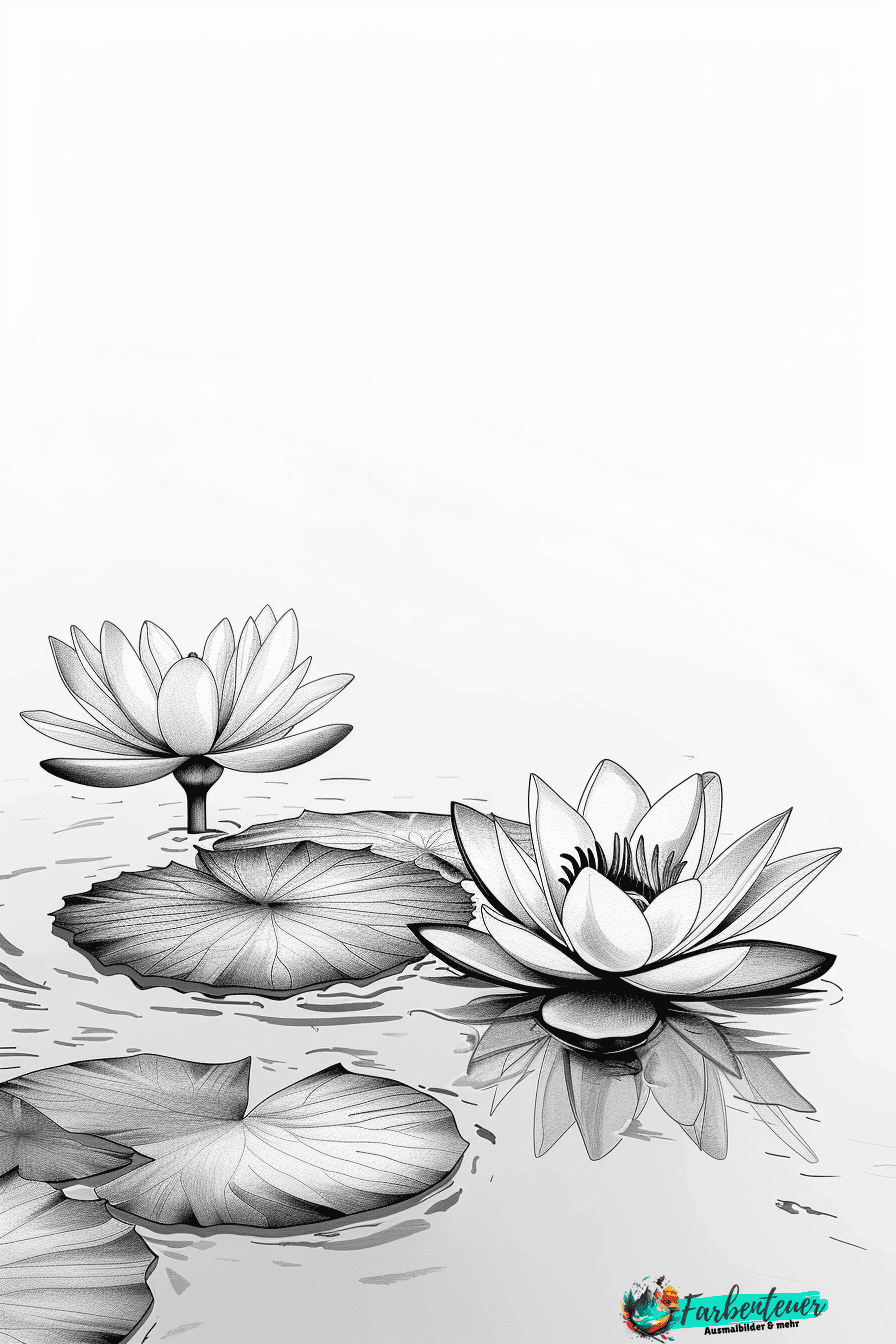 Wasserpflanzen Ausmalbild 8