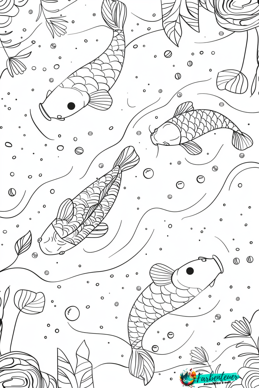 Fische Ausmalbild 1