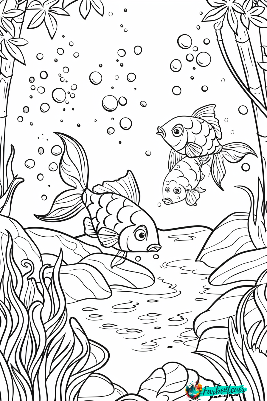 Fische Ausmalbild 3