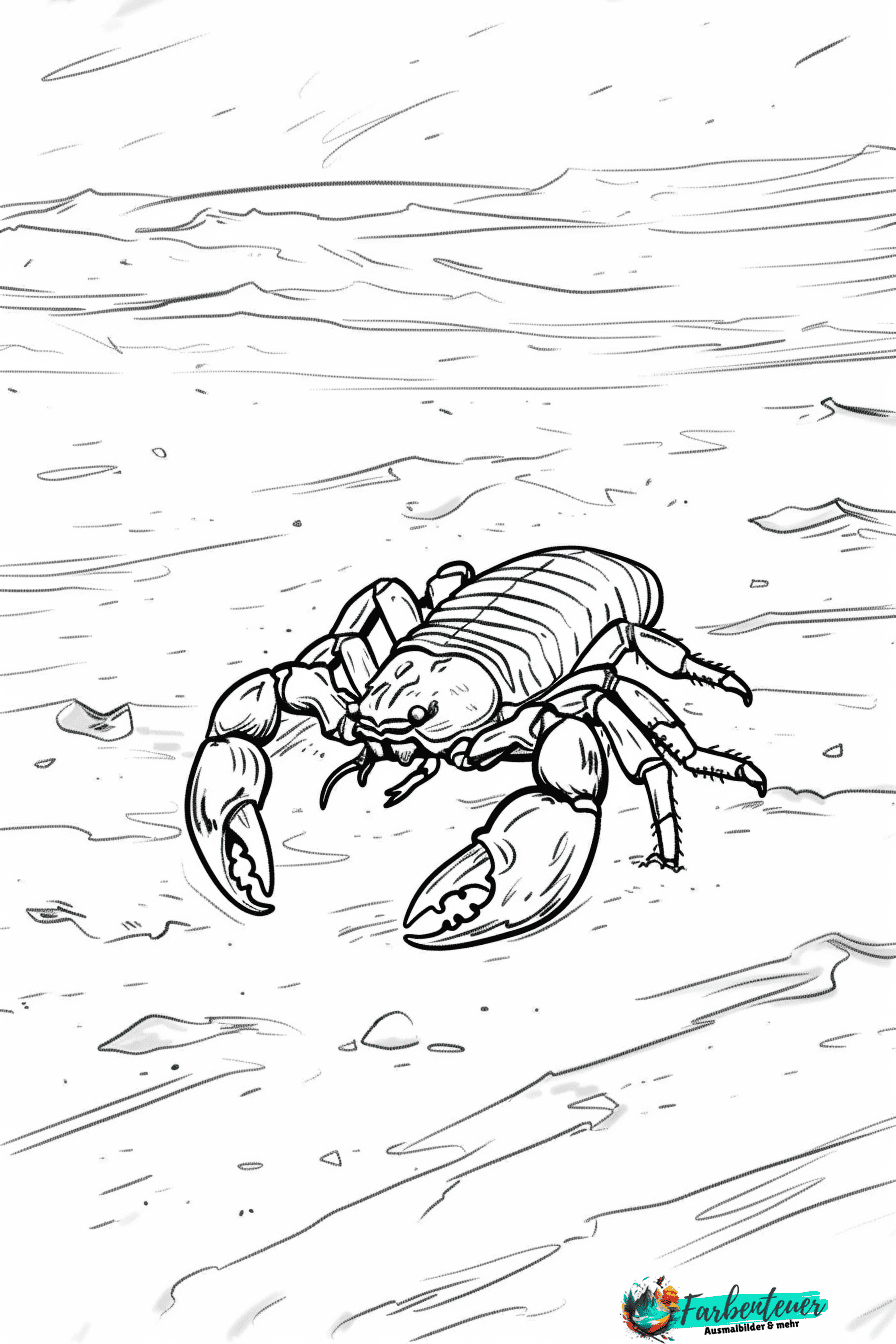 Skorpion Ausmalbild 7
