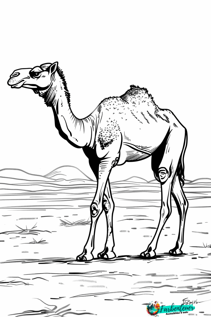 Kamel Ausmalbild 2