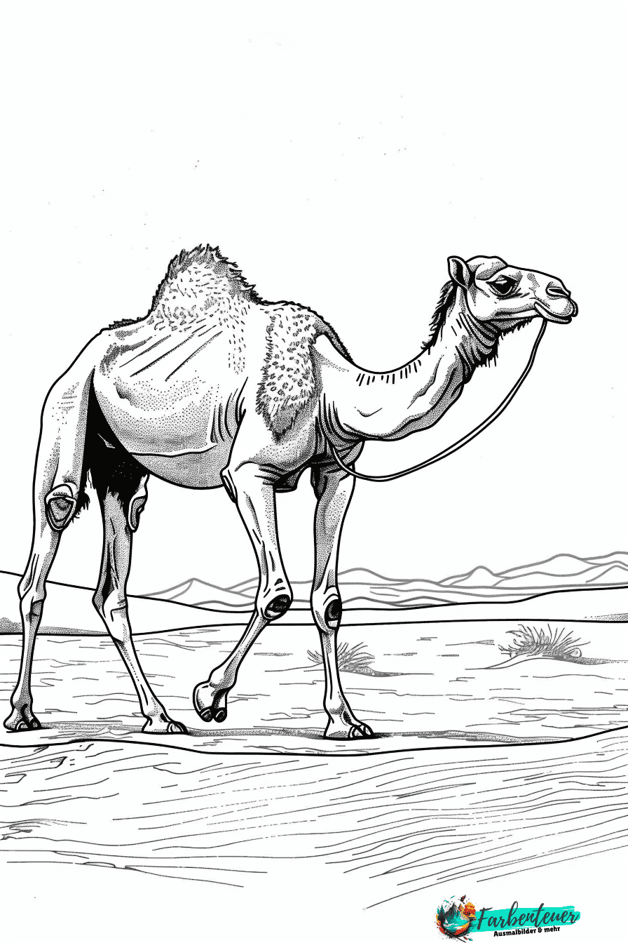 Kamel Ausmalbild 4