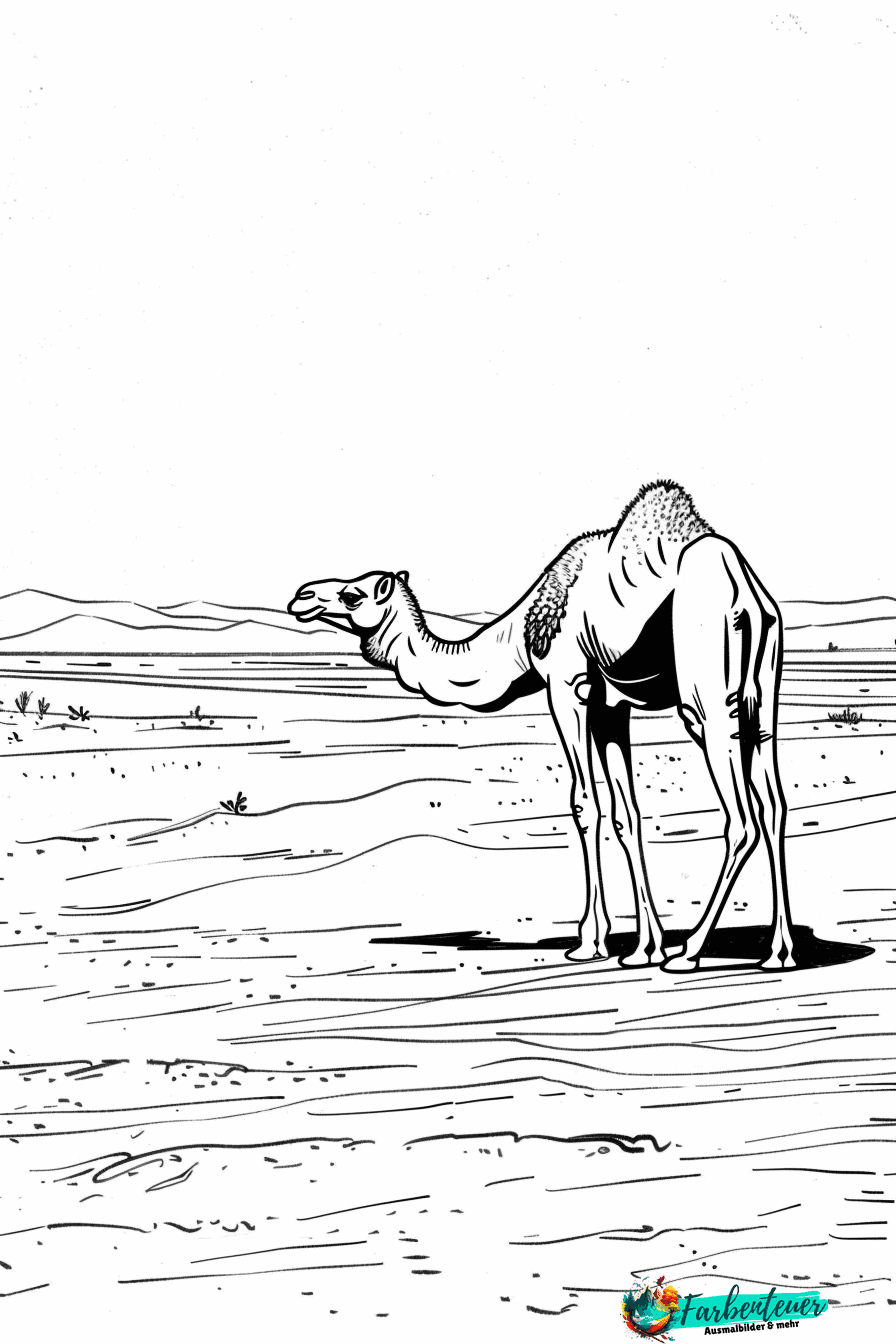 Kamel Ausmalbild 1