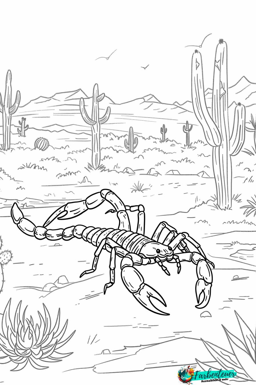 Skorpion Ausmalbild 11