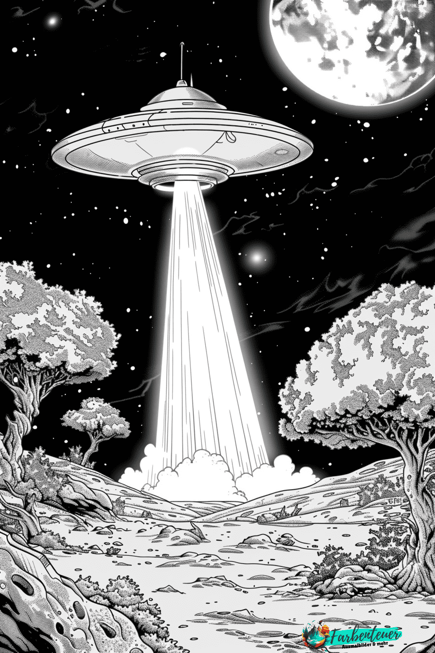 UFOs Ausmalbild 11