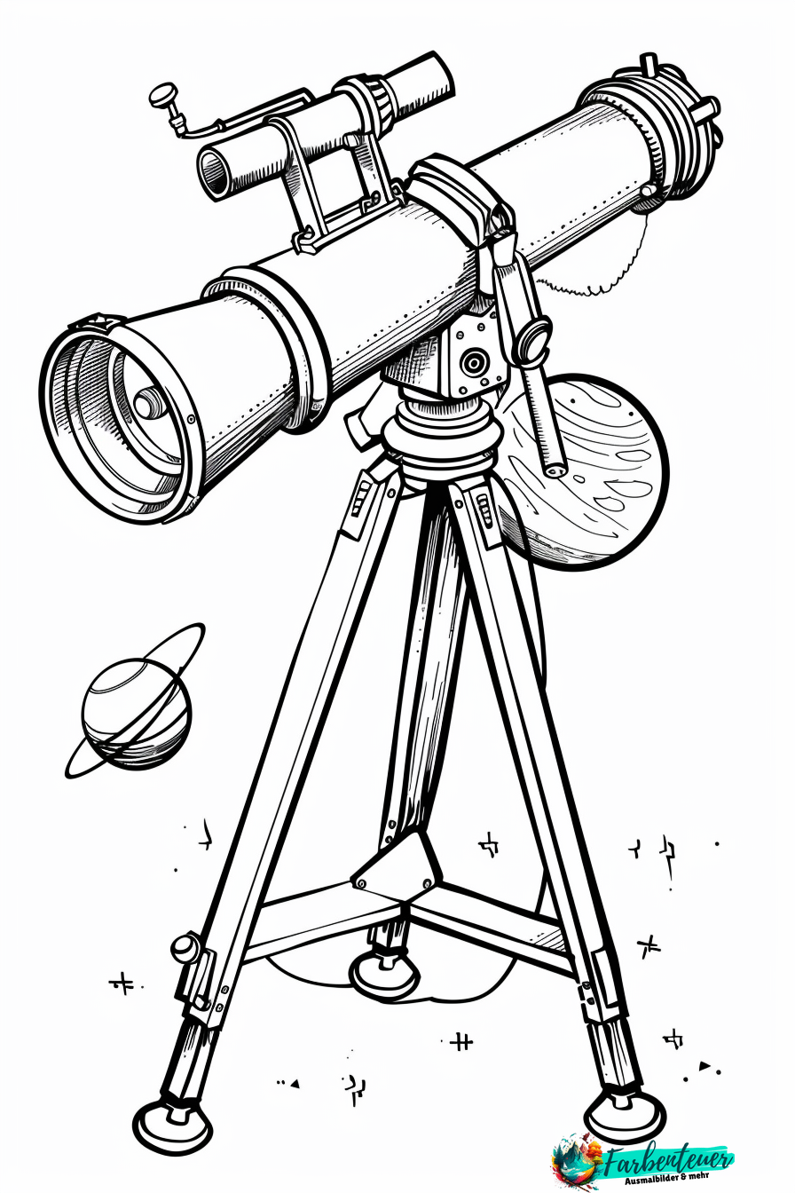 Teleskope Ausmalbild 6
