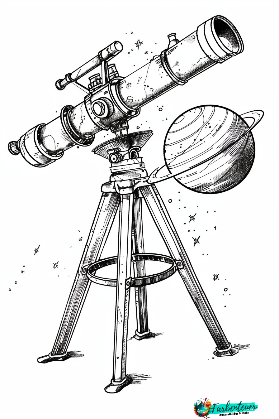 Teleskope Ausmalbild 7