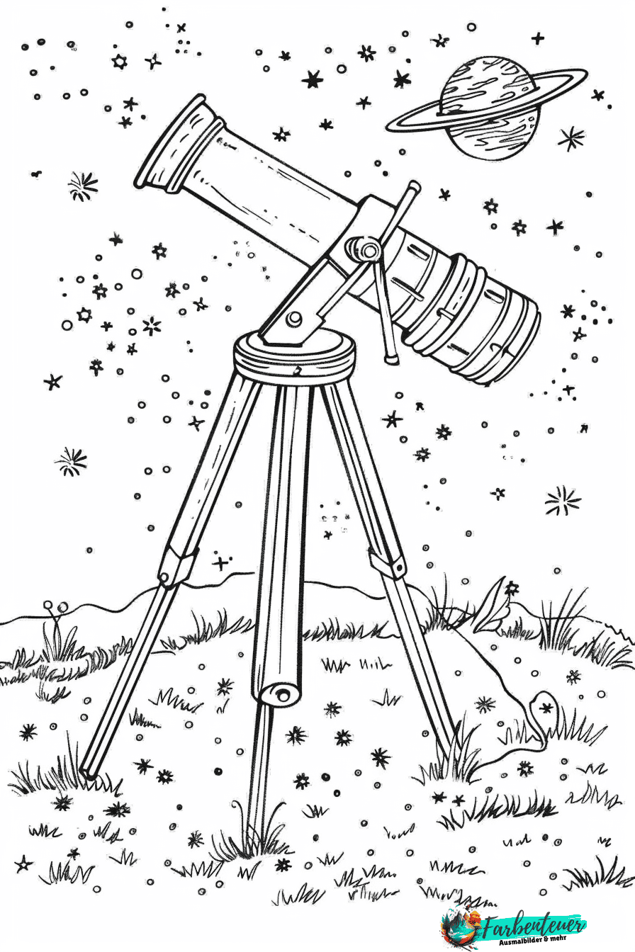 Teleskope Ausmalbild 11