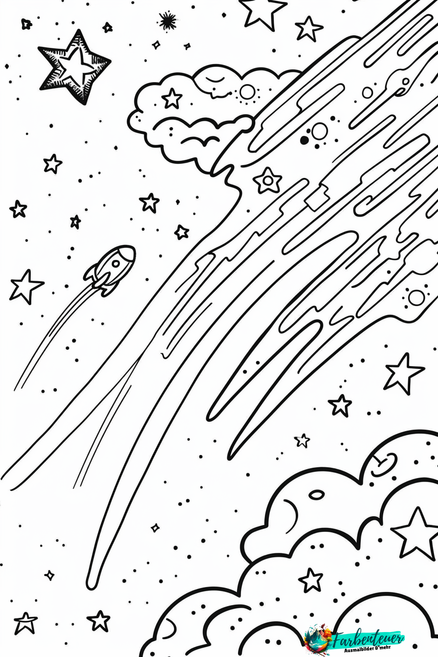 Meteore Ausmalbild 8