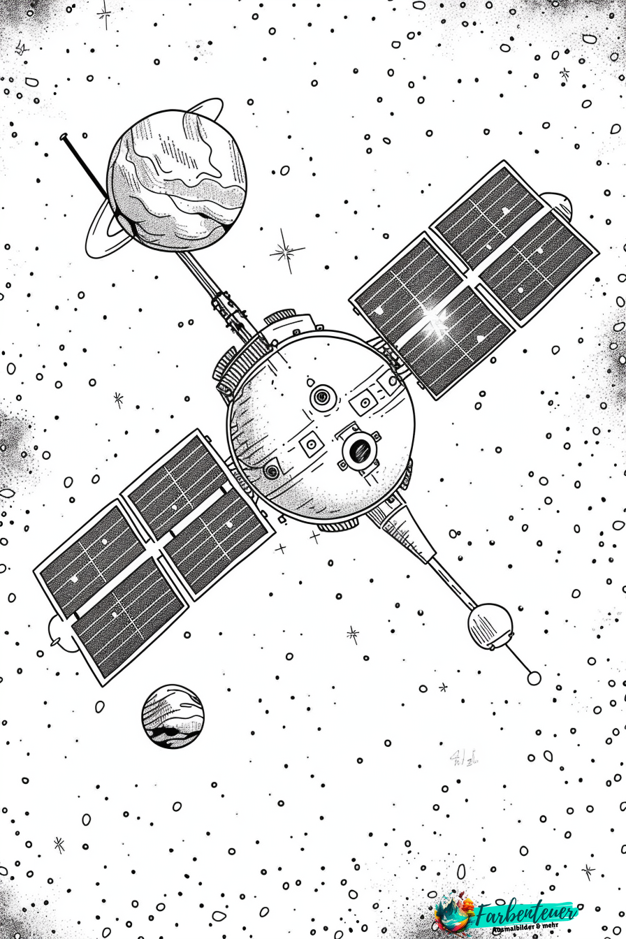 Satelliten Ausmalbild 5