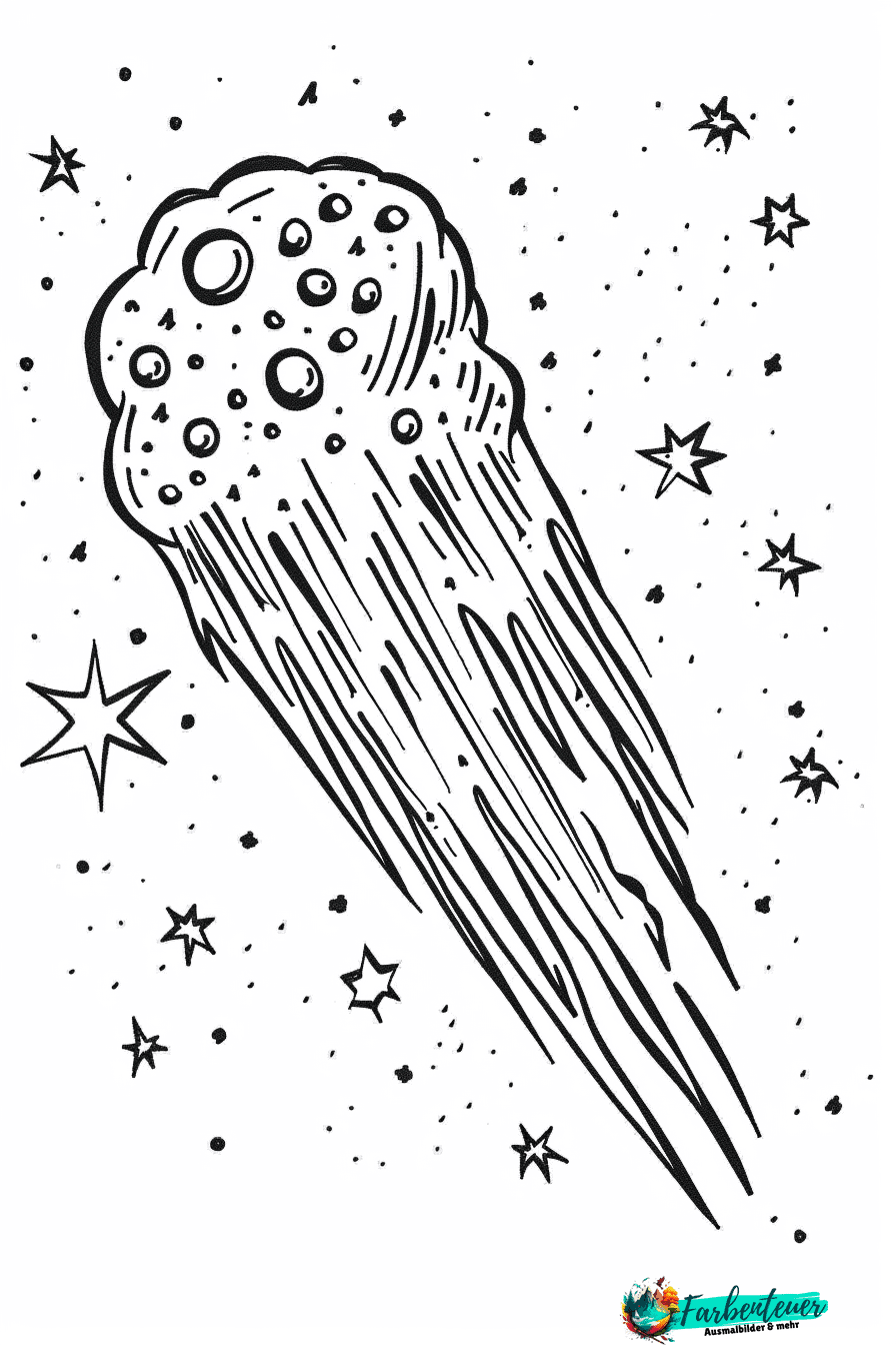 Meteore Ausmalbild 10