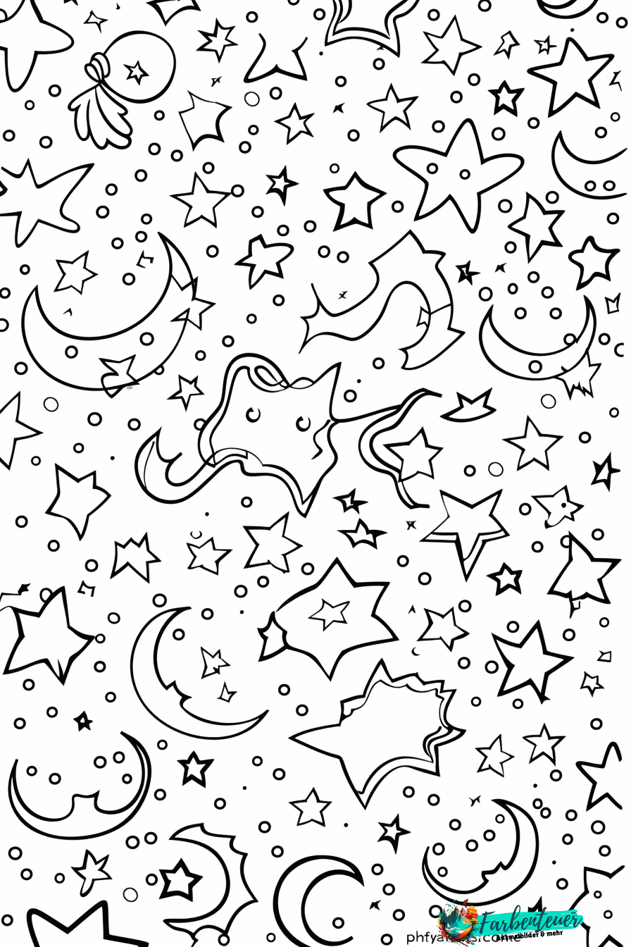 Galaxien Ausmalbild 9