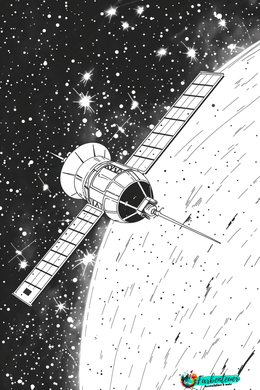 Satelliten Ausmalbild 6
