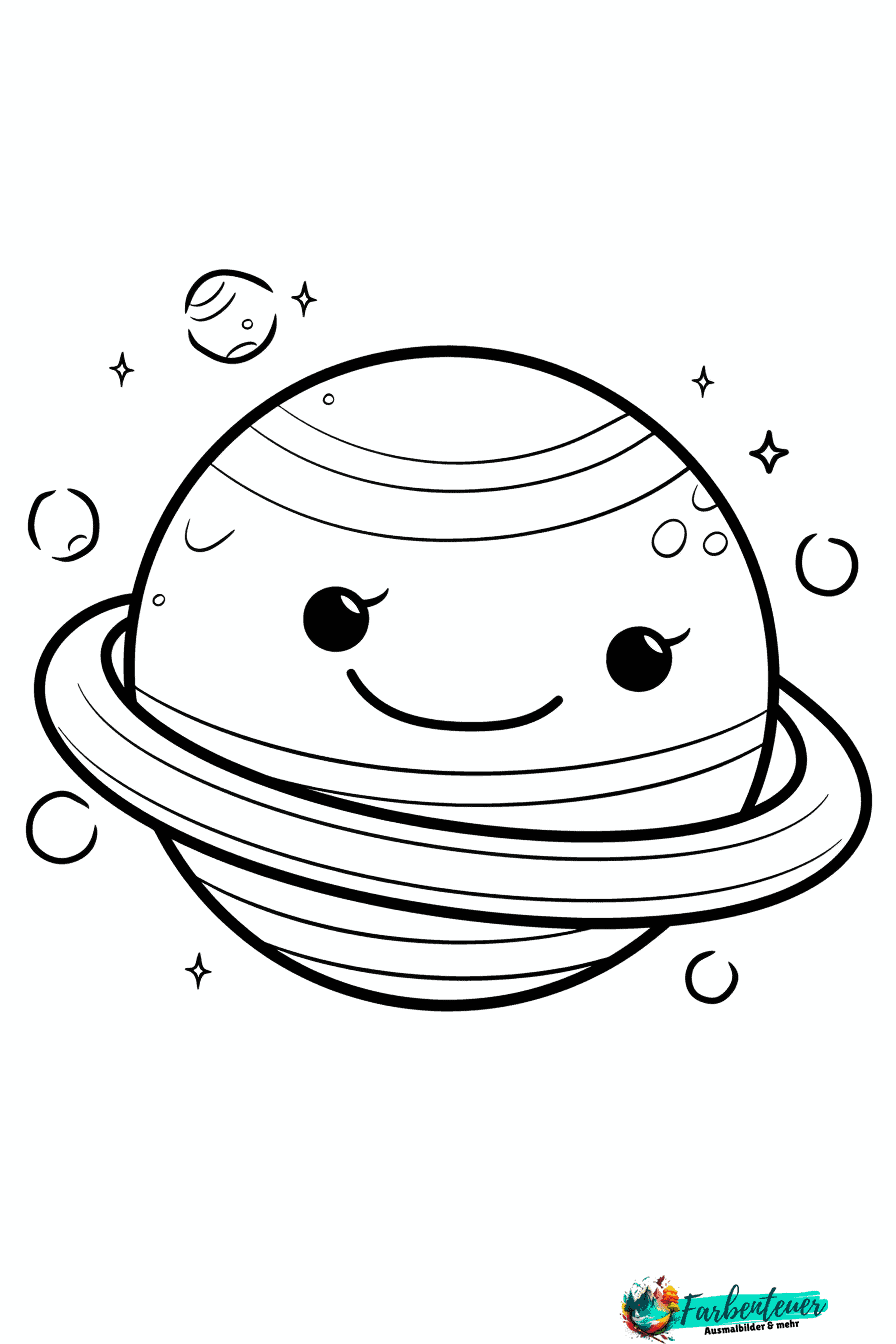 Planeten Ausmalbild 8