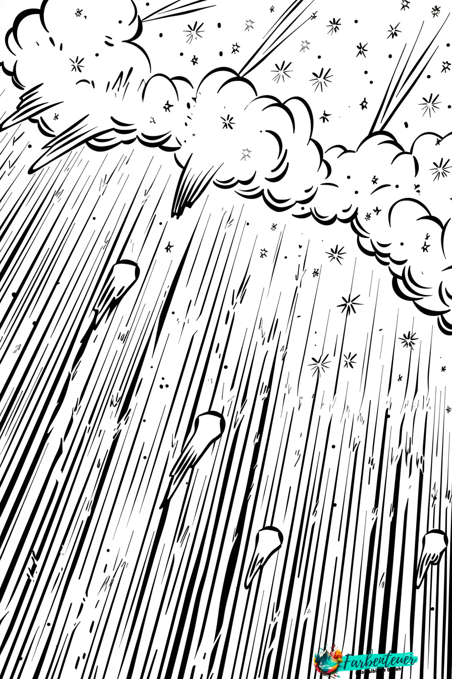 Meteore Ausmalbild 1