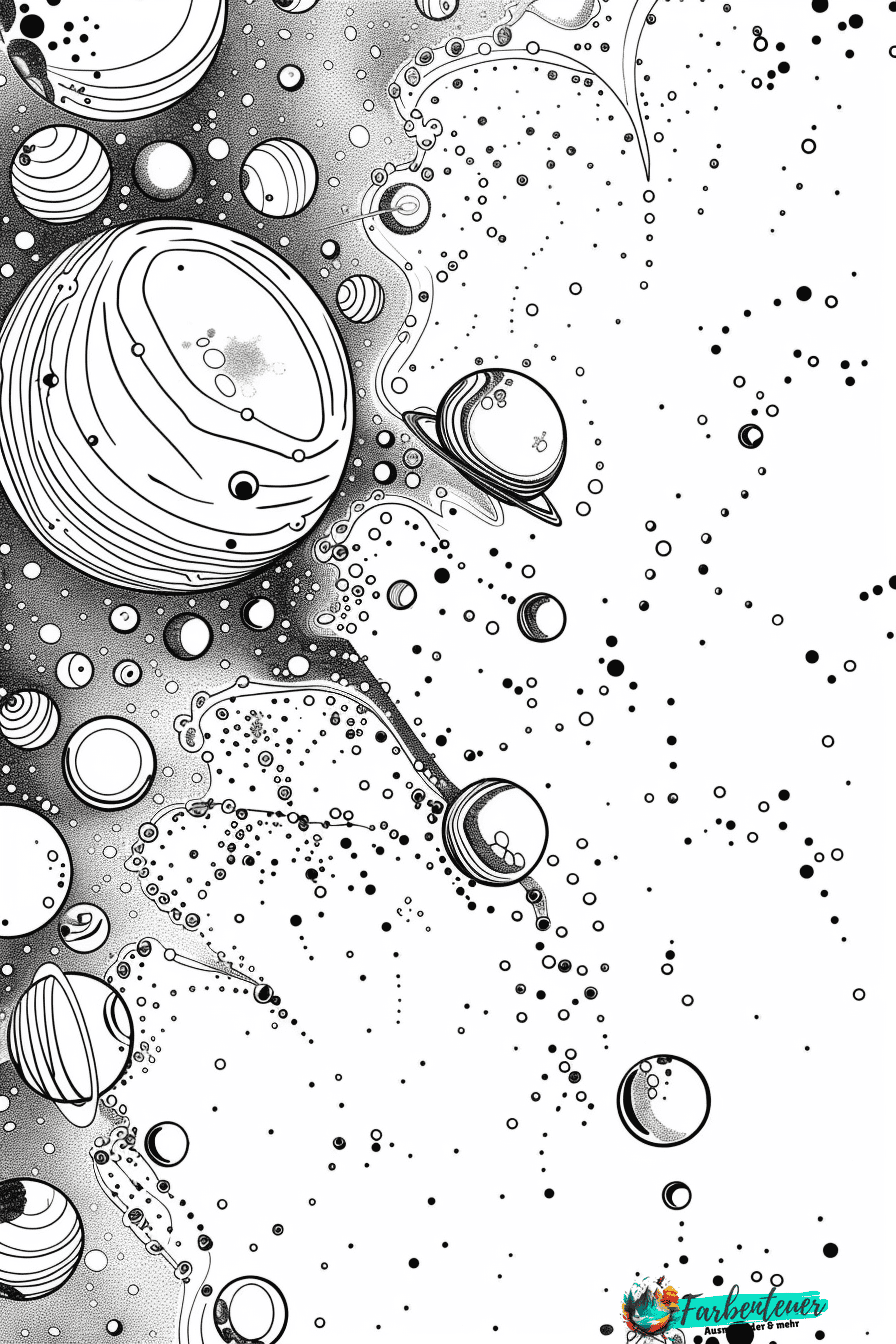 Planeten Ausmalbild 9