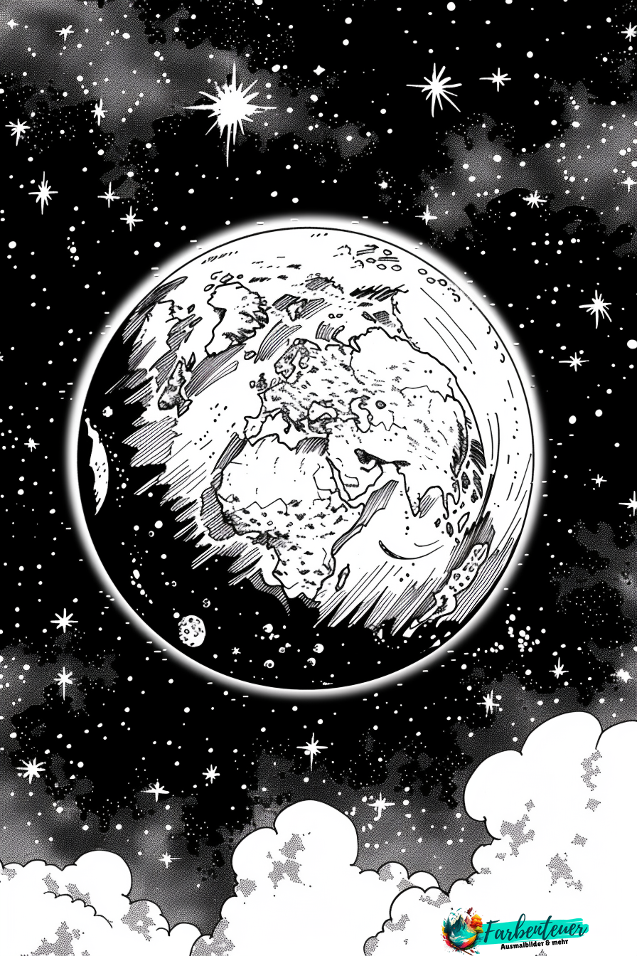 Planeten Ausmalbild 2